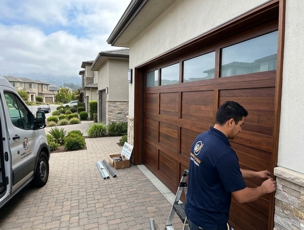 Custom Wood and Glass Garage Doors in San Francisco