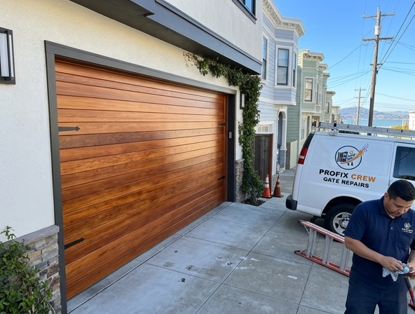 Wooden Garage Door Repair in San Francisco